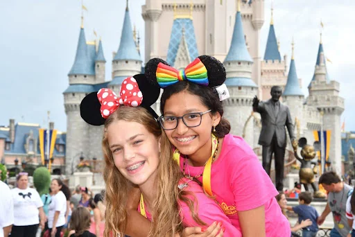 Quinceañeras durante un viaje a Orlando